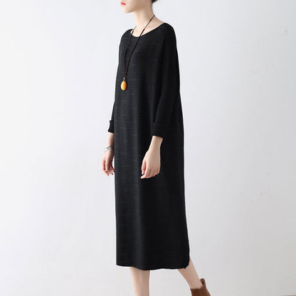 2021 winter black sweater dresses plus size knit dress warm cotton winter clothing outwear